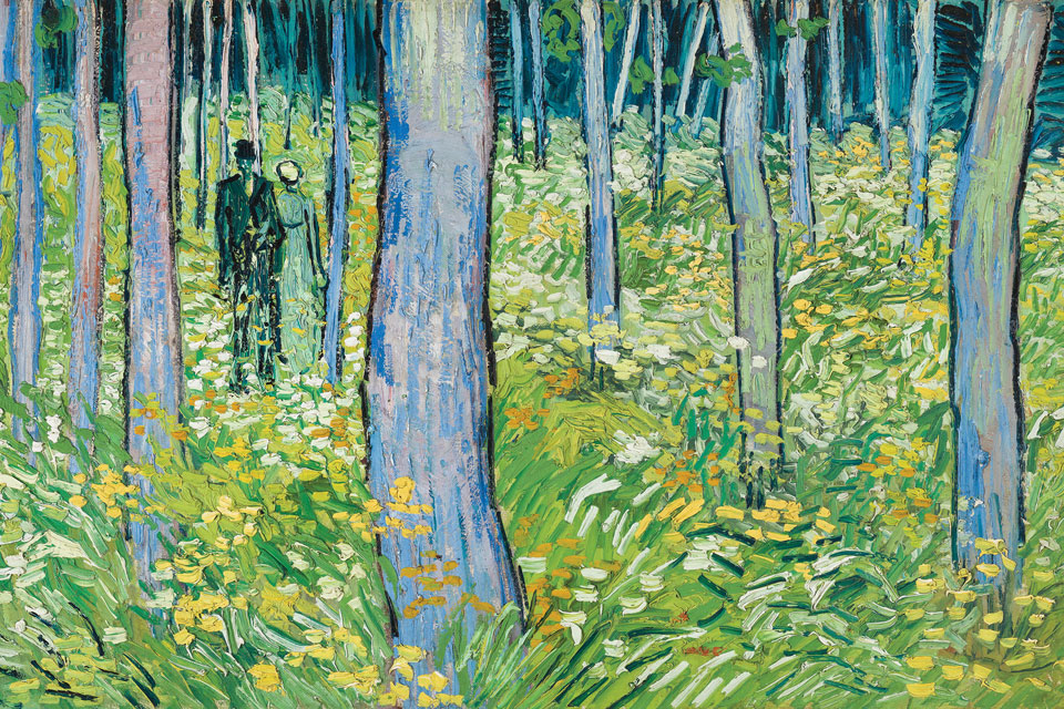 van gogh undergrowth with two figures